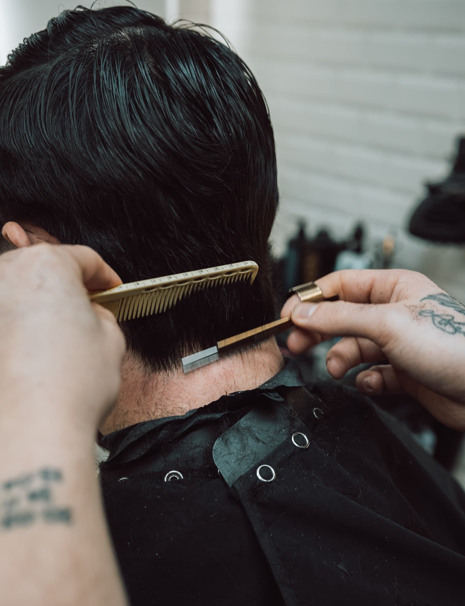 Detalle del acabado de un corte